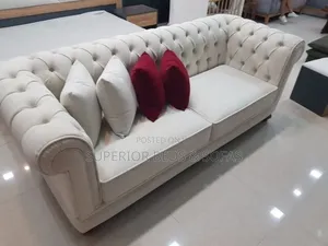 Cream Chesterfield 3 Seater Sofa