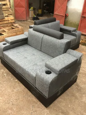 Grey Recliner 2 Seater Sofa Set