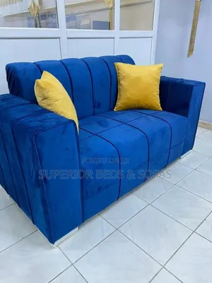Blue Channel Sofa 2 Seater