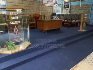 Dark Blue Pcea Church Altar Player Mat Wall to Wall Floor Carpets
