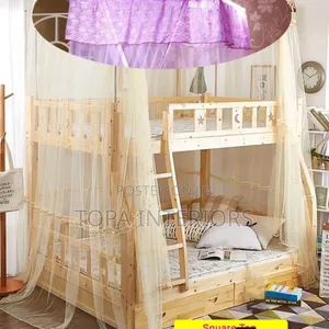Extra Long Top Square Double Decker Bed Mosquito Net