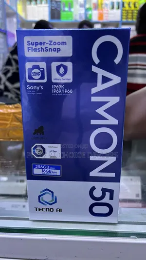 New Tecno Camon 50 256 GB Black