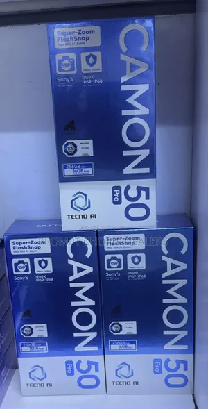 New Tecno Camon 50 256 GB Black