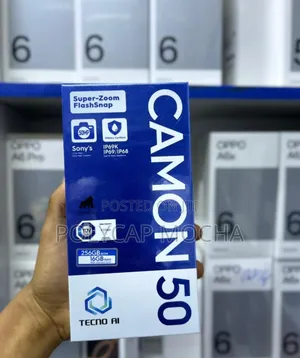 New Tecno Camon 50 256 GB Black