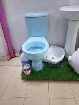 Half Set Blue Toilet Available