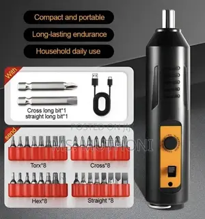 Portable, Rechargeable Electric Screwdriver