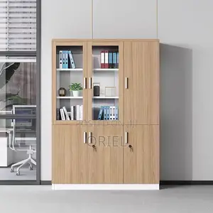 Modern Office Cabinet : Office 3-Door Wooden Cabinet