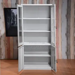 2-door Half Glass Steel Office File Cabinet