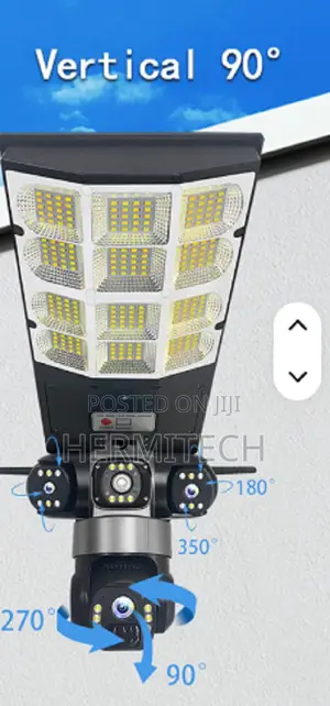 4g Solar Floodlight Camera, V380 Triple Lens