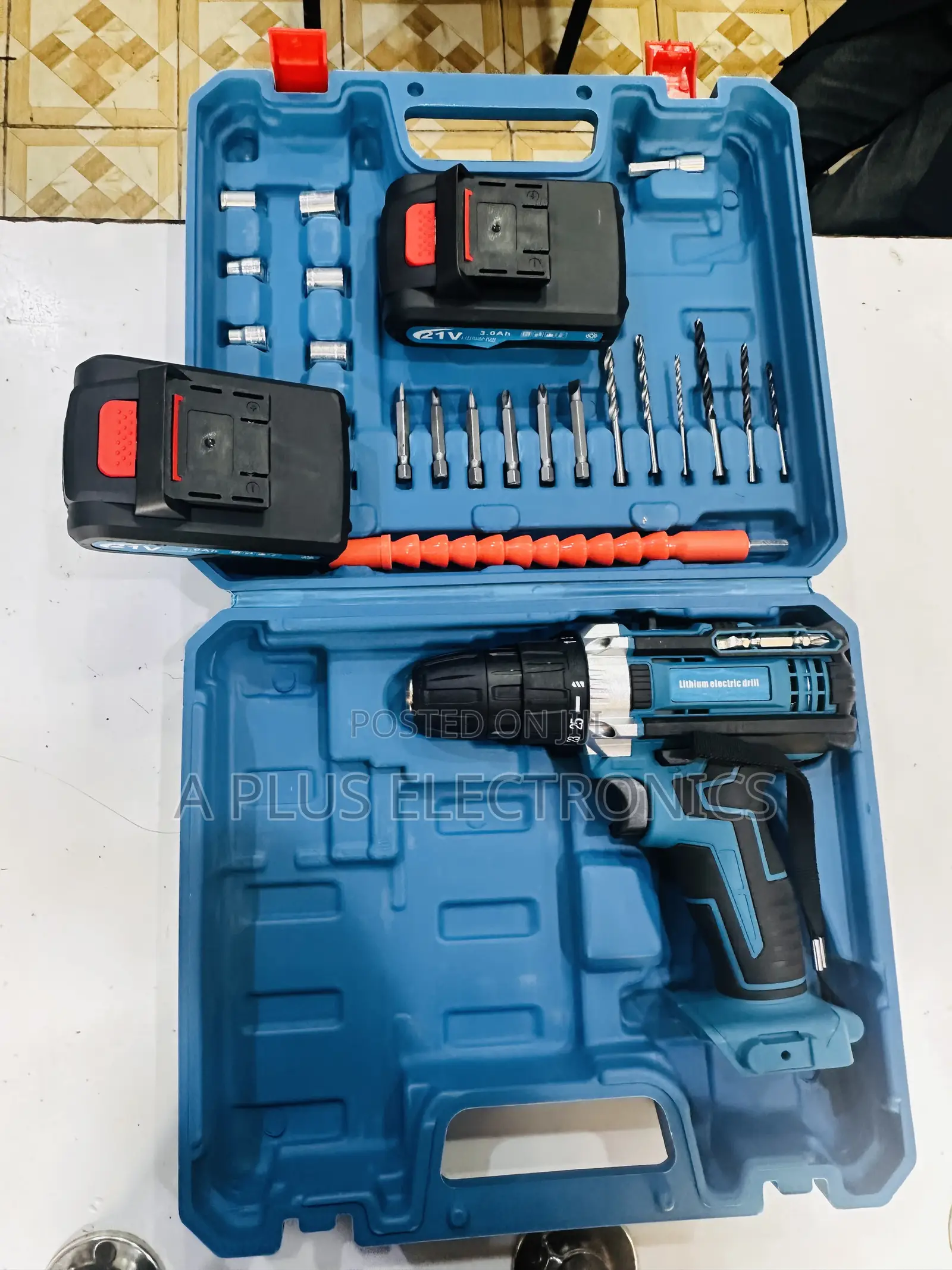 26pc Hand Drill Screw Set (With 2 Rechargeable Batteries) – Complete