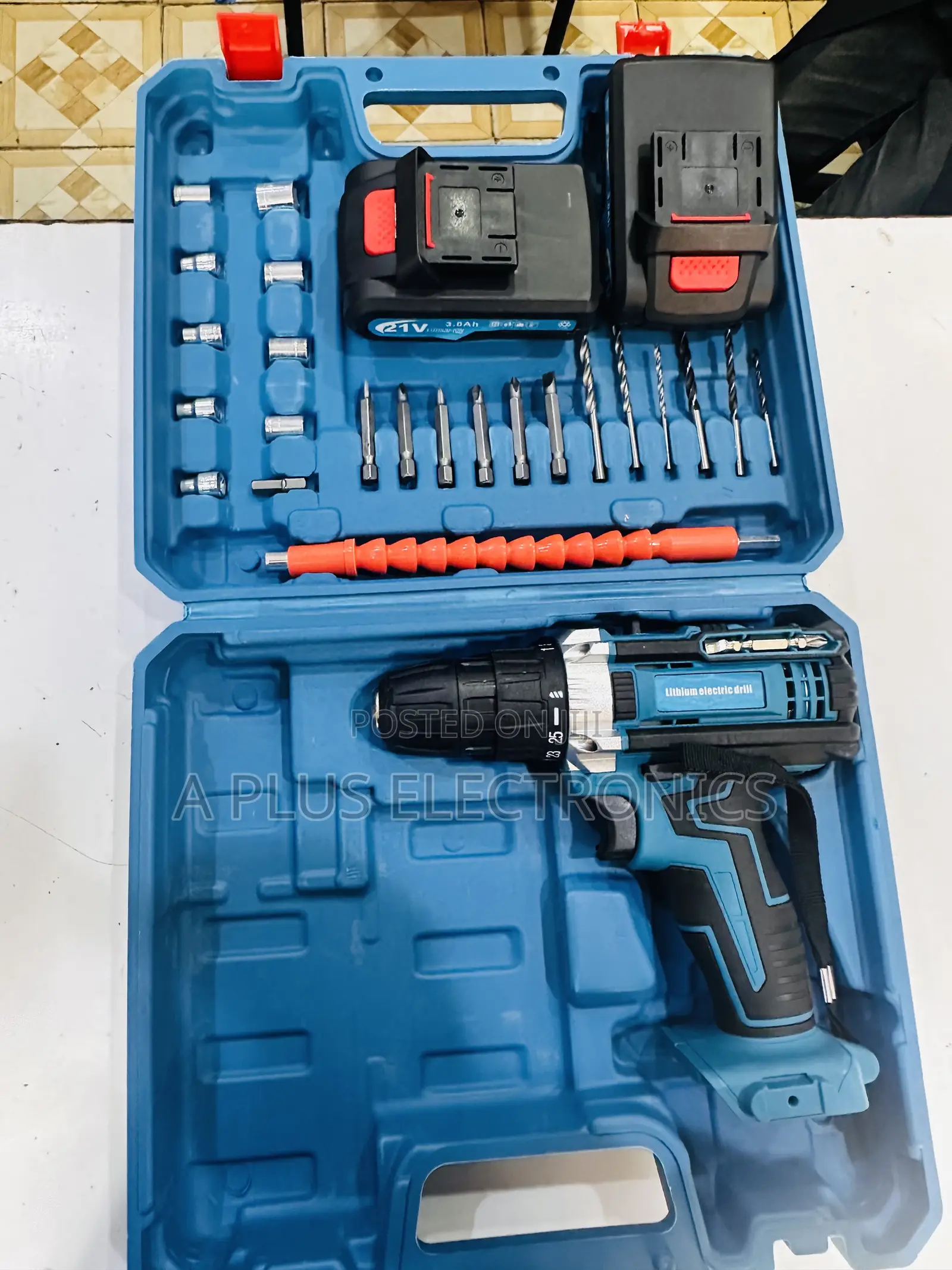 26pc Hand Drill Screw Set (With 2 Rechargeable Batteries) – Multi