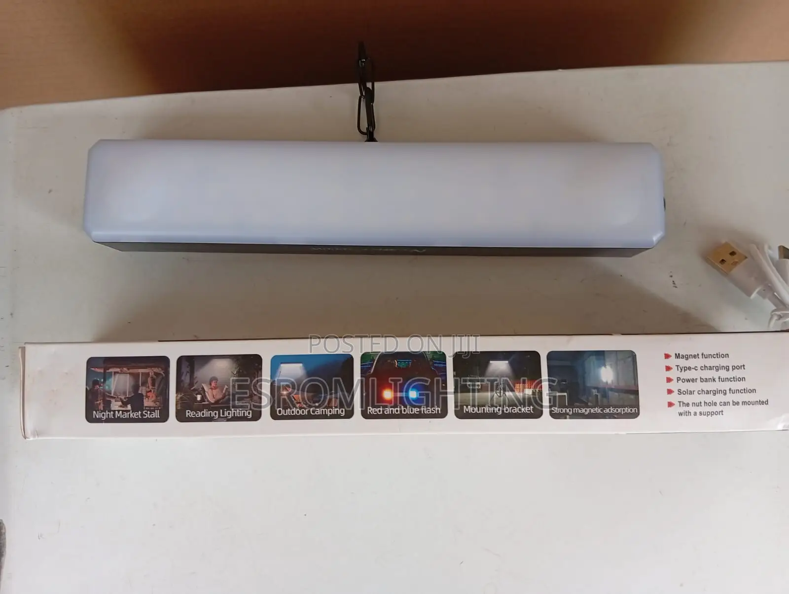 N-Night Rechargeable Solar Led Light – Super Bright (Up to 2000w)