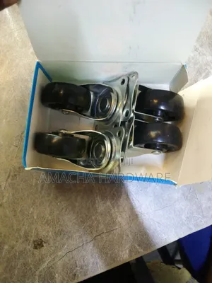 2" Black Caster Wheels Set (4 Pieces )