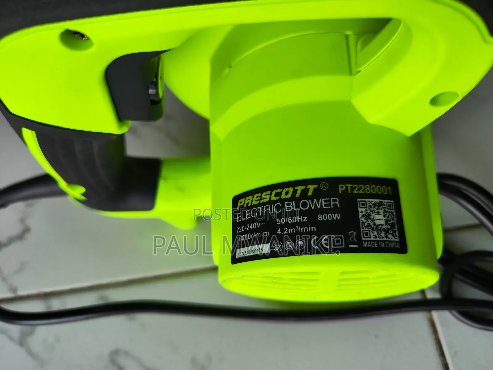 Prescott Electric Blower