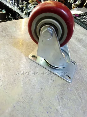 3" Red Caster Wheels (Without Brakes)