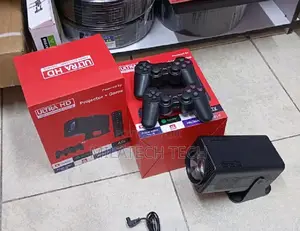 Ultra Android Projector With Dual Game Controllers Wifi 6 Streaming