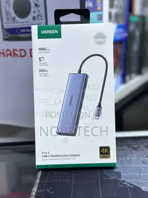Ugreen 9-in-1 Usb Type-c Hub To Usb-a Hdmi Vga Lan Sd/Tf Card 100w