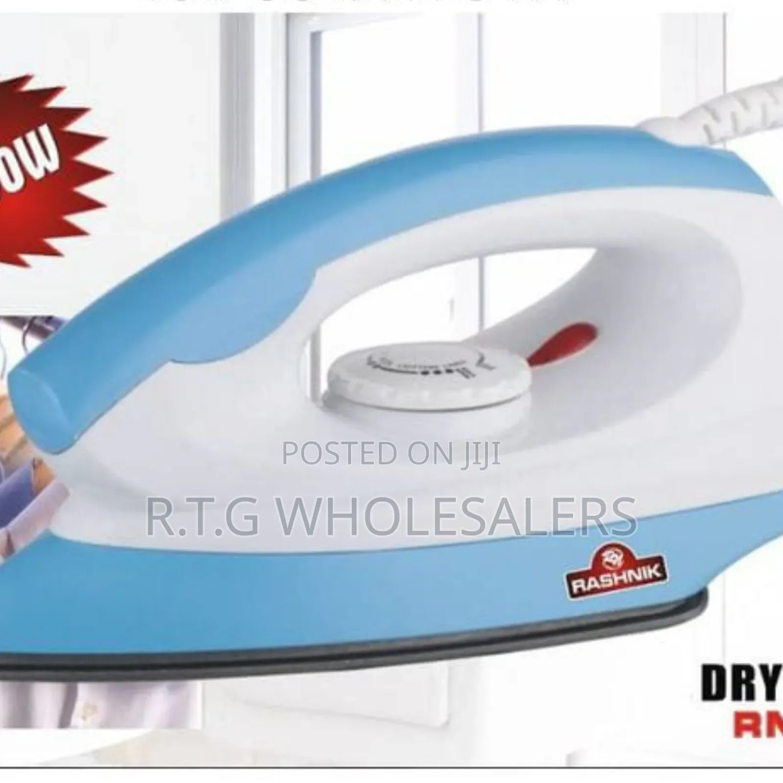 Rashnik Electric Iron Box With Adjustable Temperature