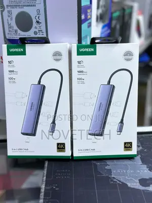 Ugreen Usb C Hub, 6-in-1 Usb C Adapter, 4k Hdmi Adapter Multiport