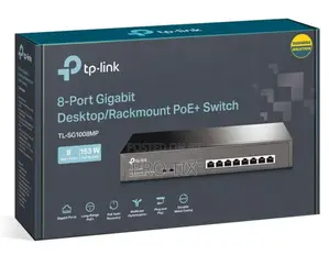 Tp-Link 8-Port Gigabit Smart Poe+ Switch With 2 SFP Slots - Tl-Sg2210p