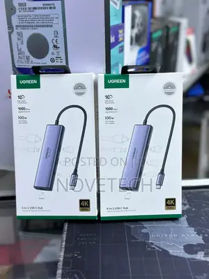 Ugreen 6-in-1 Usb-c Hub 100w Power Delivery Adapter