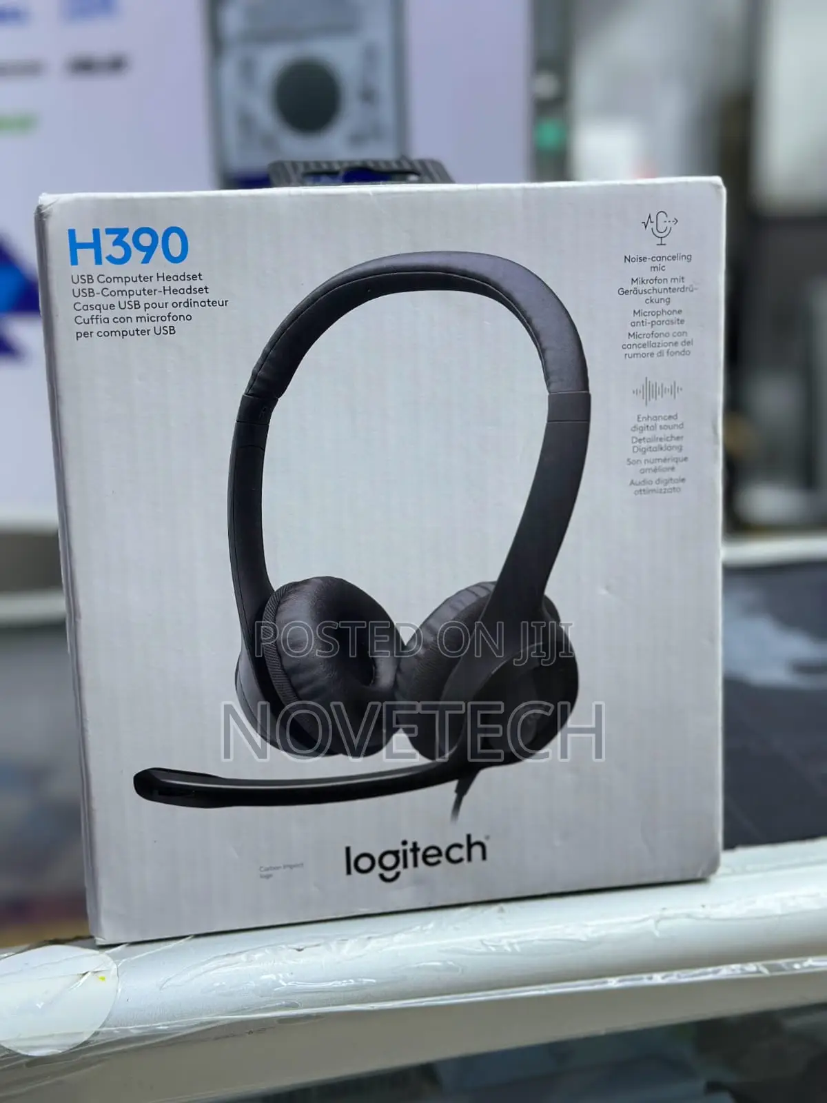 Logitech H390 Wired Headset, Stereo With Noise-cancelling Microphone,