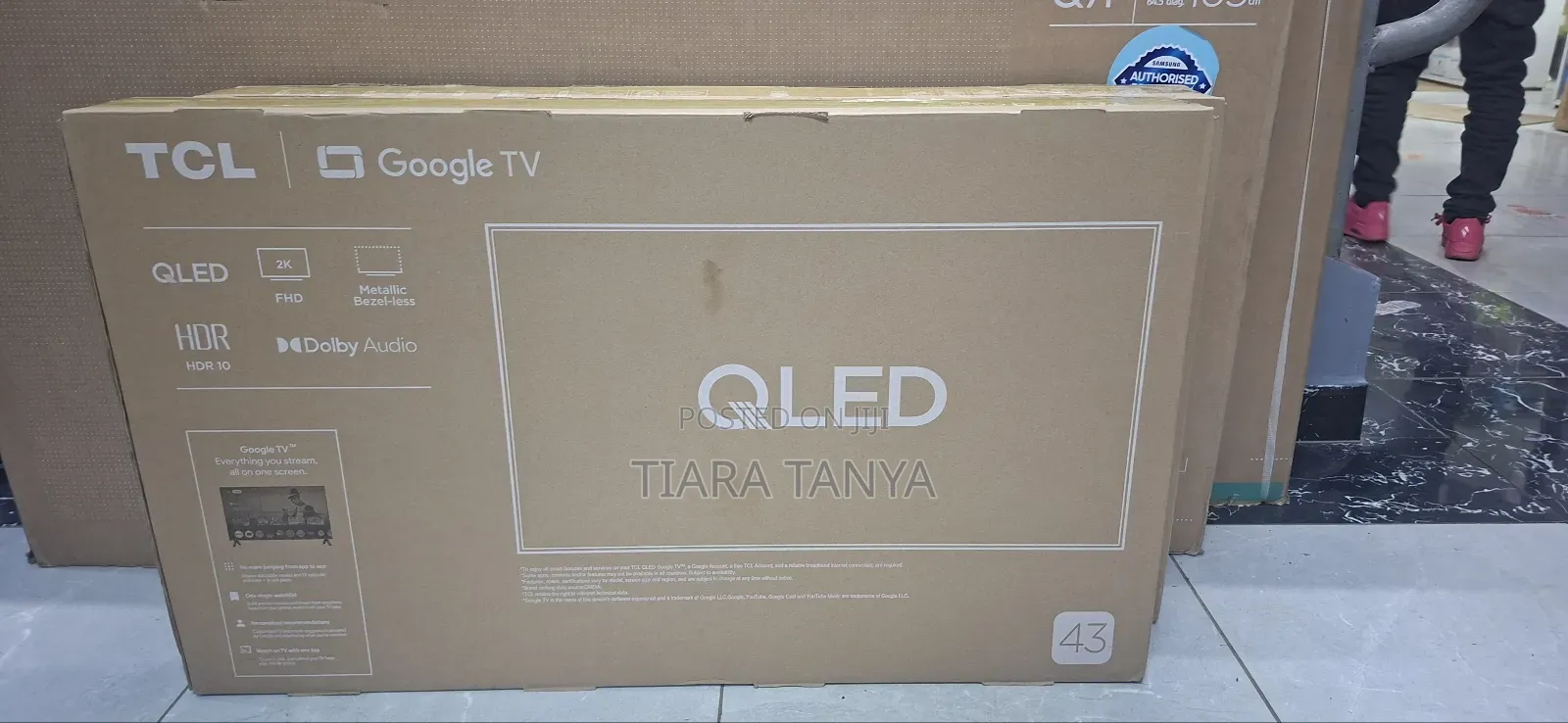 TCL 43" Qled Smart Google Tv
