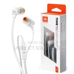 JBL Tune 110 Earphones-White