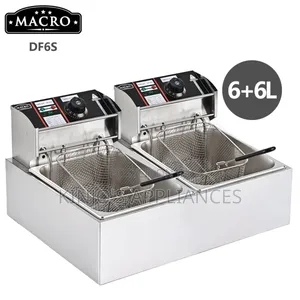 Macro 6+6litres Double Deep Fryer
