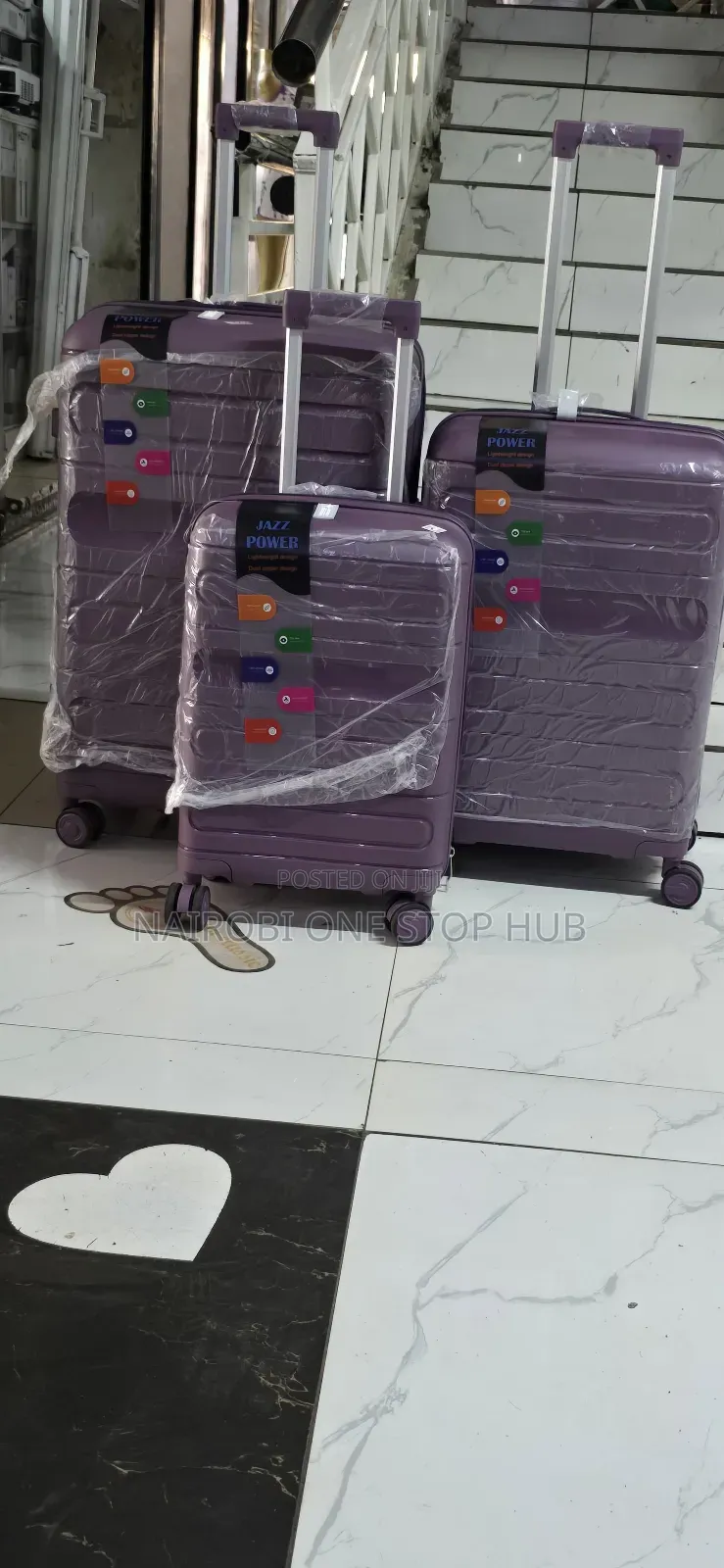 3 in 1 Unbreakable Rubber Suitcase