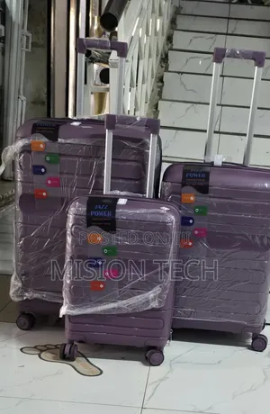 Unbreakable Luxurious 3in1 Rubber Suitcase Set 