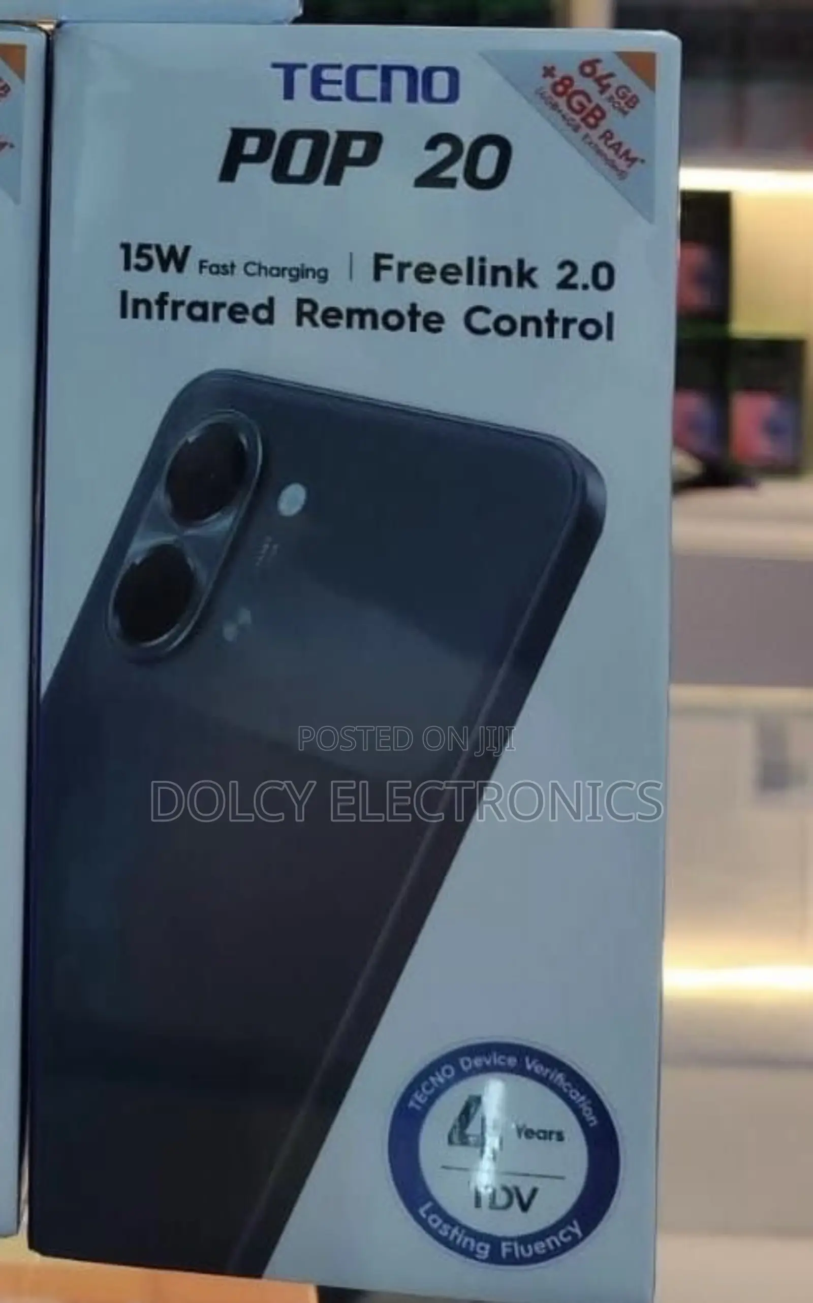 New Tecno Pop 20 64 GB Black