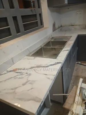 Premium Calacatta-inspired Sintered Stone Countertop Slab