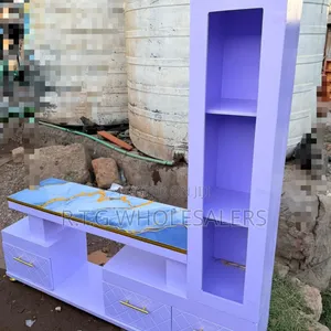 Luxury Marble Top Tv Stand With Storage Cabinet