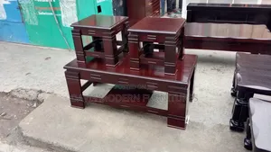 Executive Mahogany Coffee Table Set (3 Pieces)