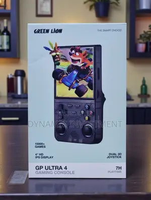 Green Lion Handheld Gaming Console 7h Play Time, 4" Ips Hd Screen