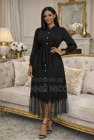 Stylish White Shirt Long Dress