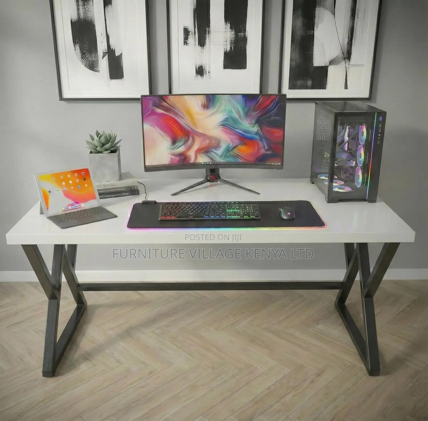 Sturdy Gaming Table (120 Cm - White)