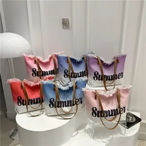 Summer" Branded Canvas Tote Bags
