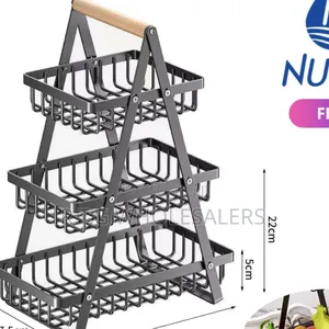 Nunix 3‐Tier Stainless Steel Fruit Storage Rack