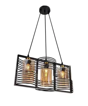 Black Pendant 3 Bulb Pendant Light