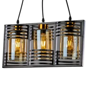 Beautiful Black Pendant 3 Bulb Light Jg4r