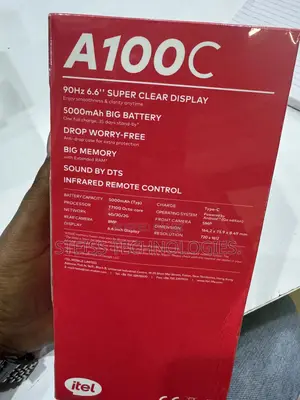 New Itel A100C 64 GB Black