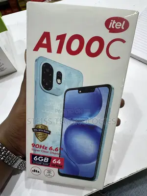New Itel A100C 64 GB Black