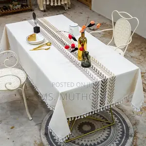 Farmhouse Rectangular Tcotton Linen Table Cloth