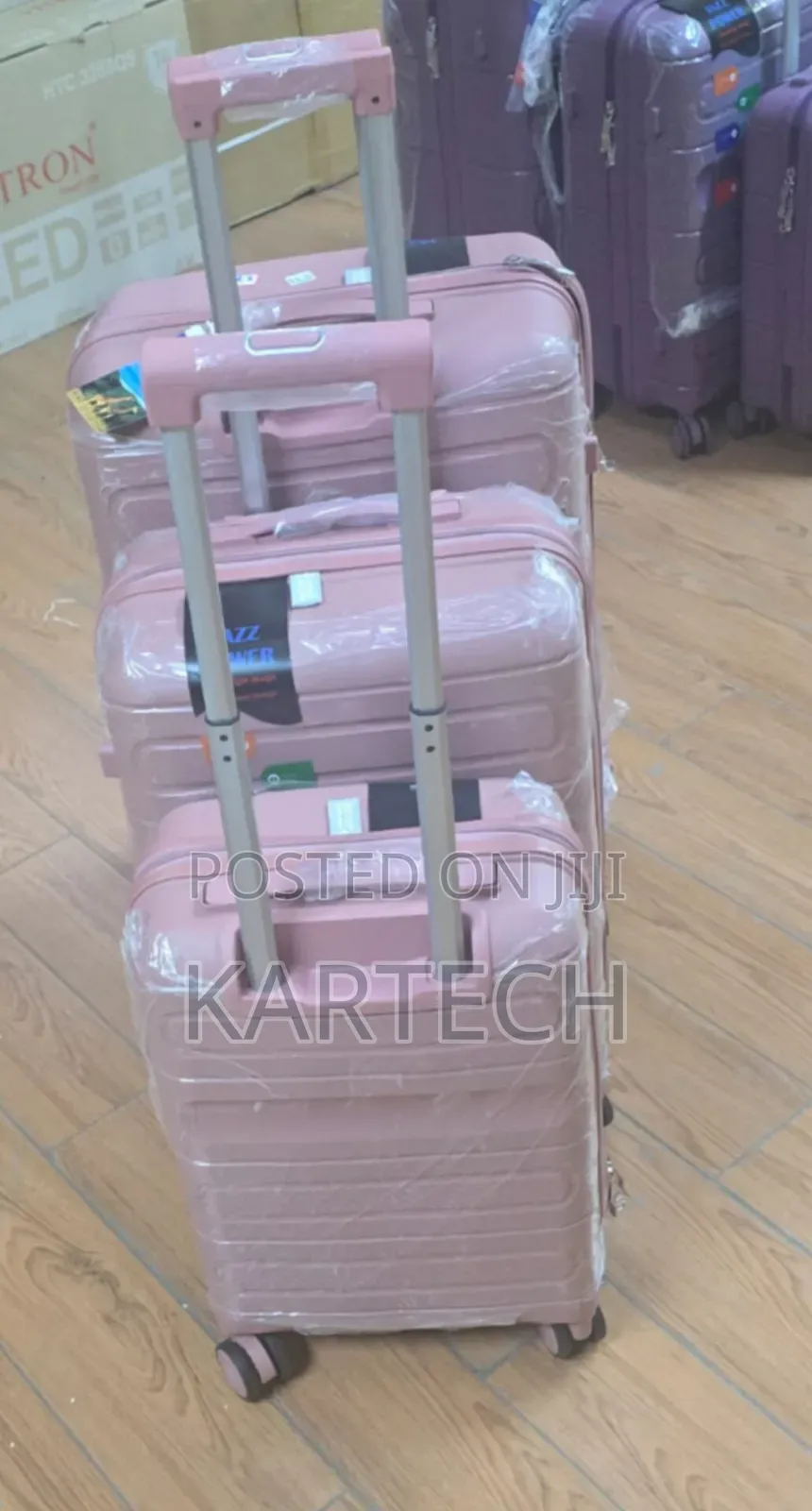 Unbreakable Polypropylene 3-Piece Hardshell Suitcase Set