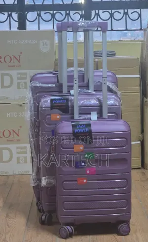 3 in 1 Hard Shell Travel Suitcase Set With Spinner Wheels