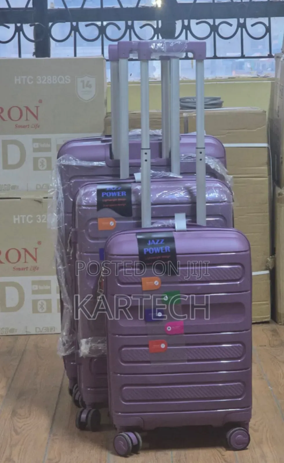 3 in 1 Hard Shell Travel Suitcase Set With Spinner Wheels