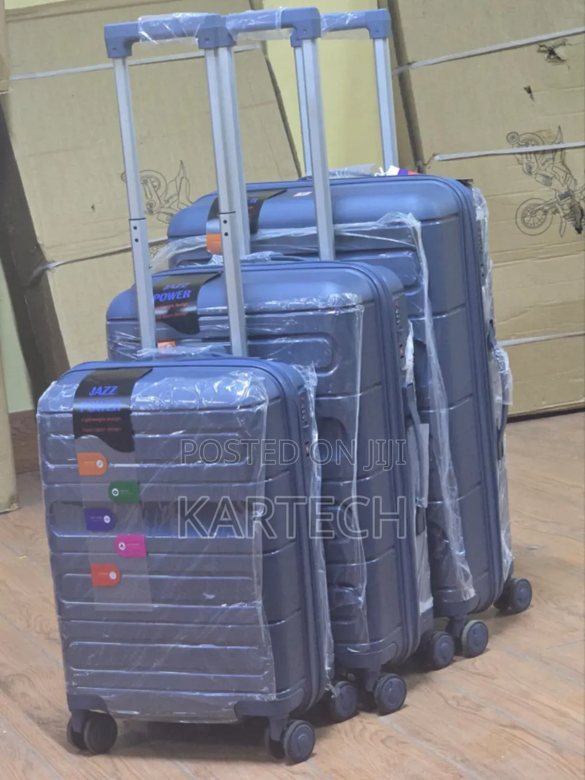 3pcs Durable Abs Luggage/ Suitcase Set – Large, Medium Cabin Size