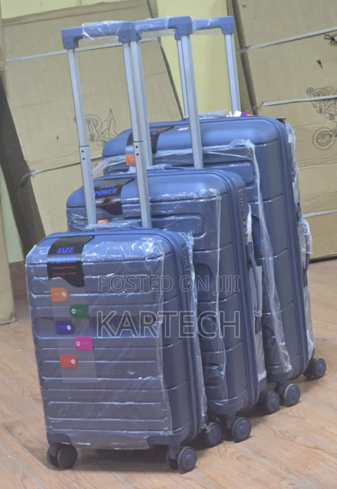 3pcs Durable Abs Luggage/ Suitcase Set – Large, Medium Cabin Size
